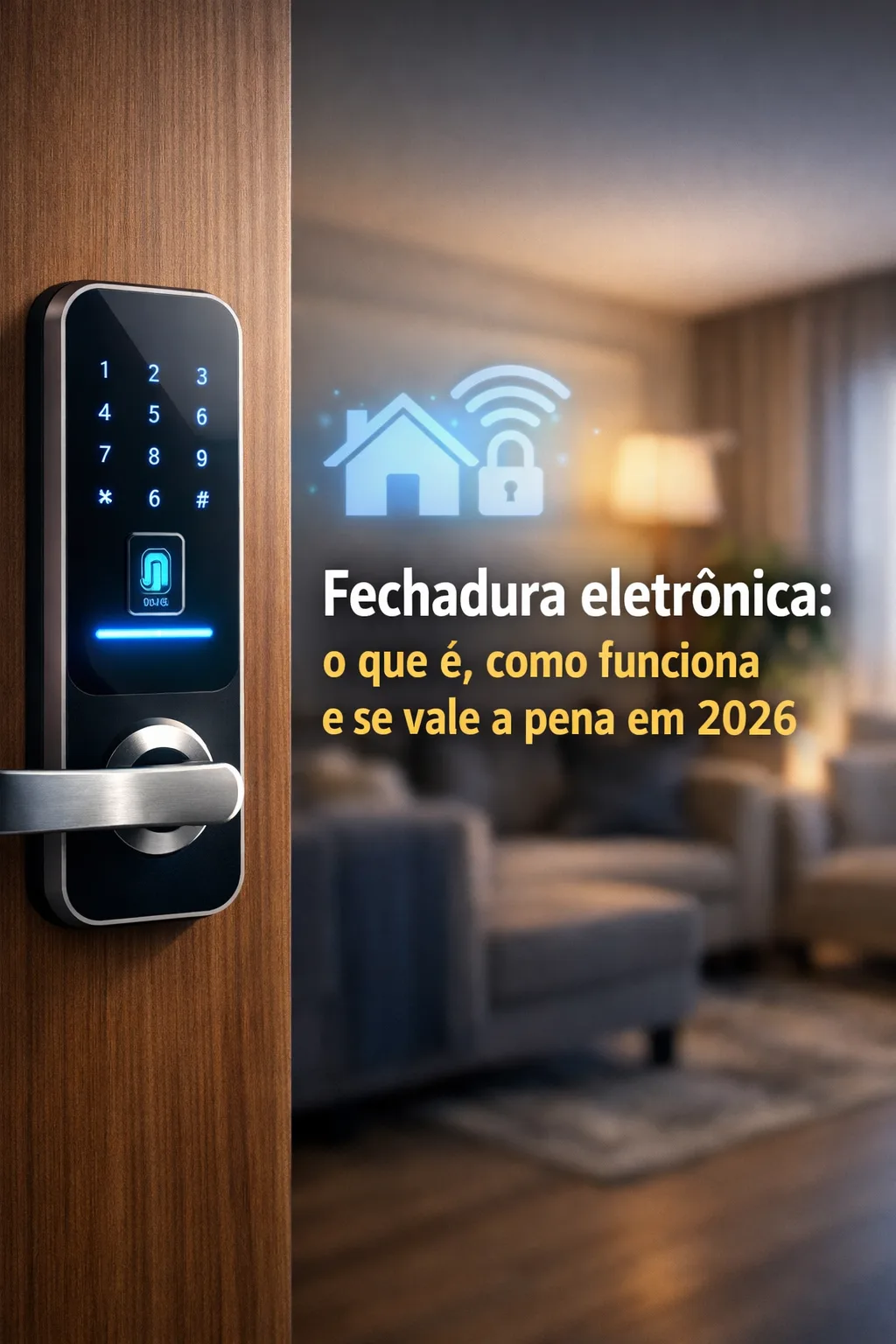 Fechadura eletrônica: veja como funciona, principais vantagens, tipos mais comuns e se vale a pena para a segurança da sua casa.