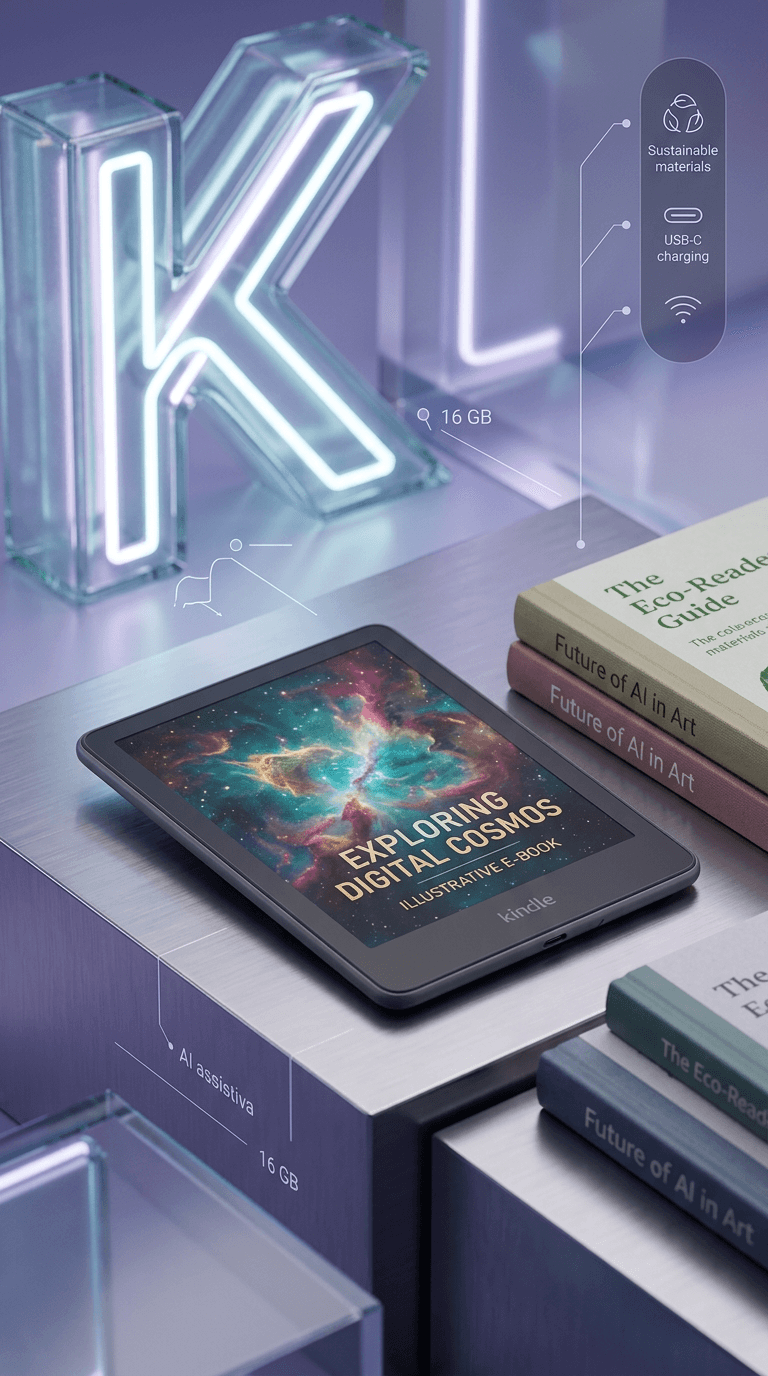 Kindle Colorsoft: leitor digital com tela colorida E‑Ink, design sustentável e inteligência de energia